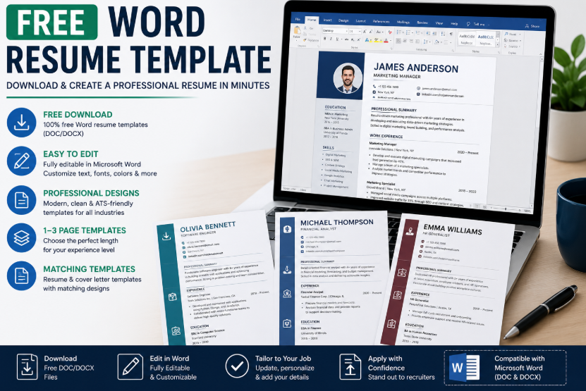 Free Word Resume Template Download: Create a Professional Resume in Minutes